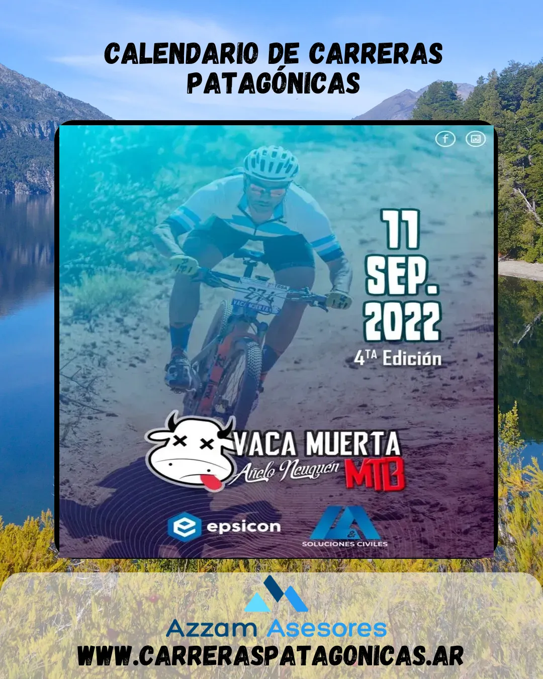 Flyer de VACA MUERTA MTB – 4°Edición 2022