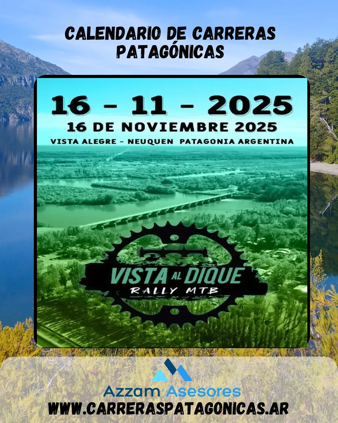 Flyer de VISTA AL DIQUE – RALLY MTB 2025