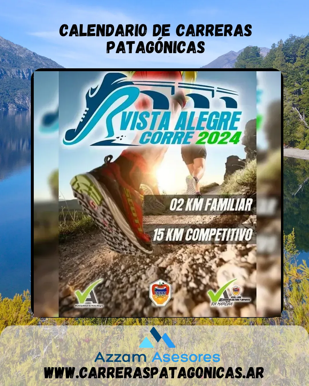 Flyer de Vista Alegre Corre 2024