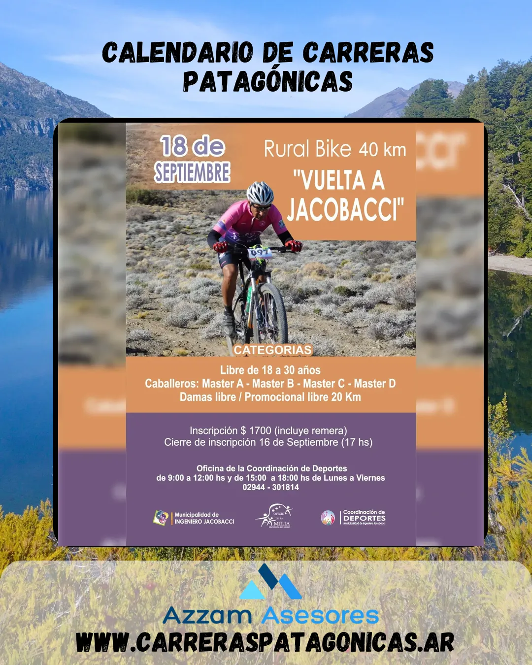 Flyer de Vuelta a Jacobacci – Rural Bike 2022