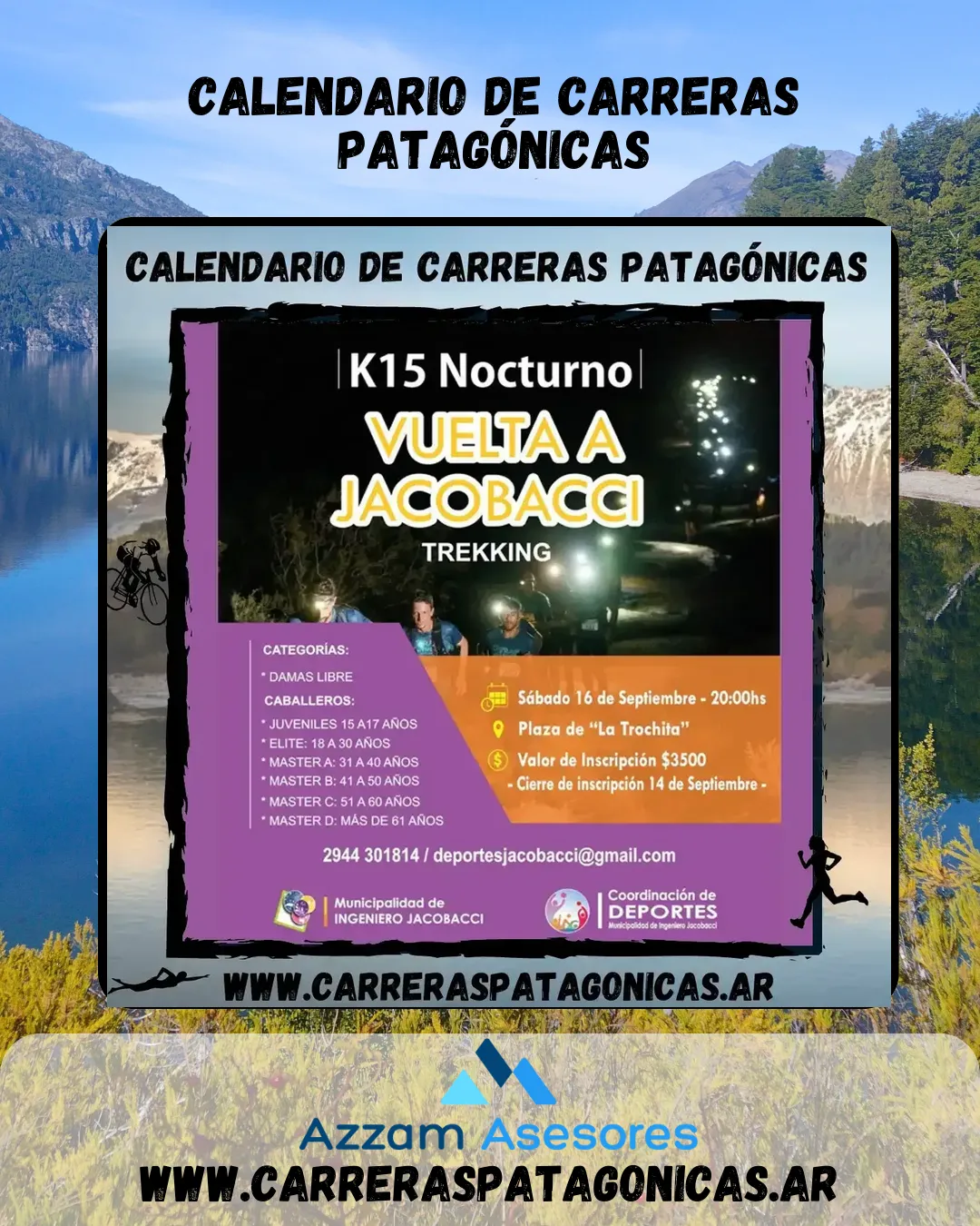 Flyer de Vuelta a Jacobacci 2023