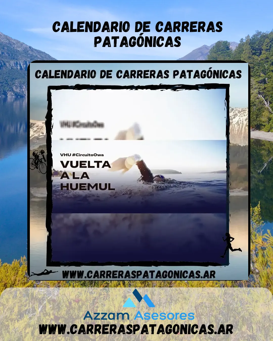 Flyer de VUELTA A LA HUEMUL 2023