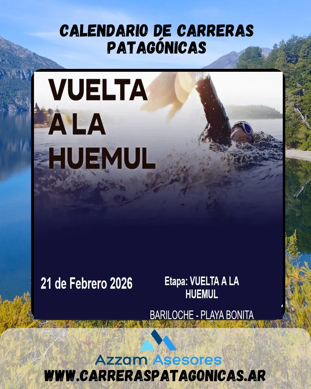 Flyer de VUELTA A LA HUEMUL 2026