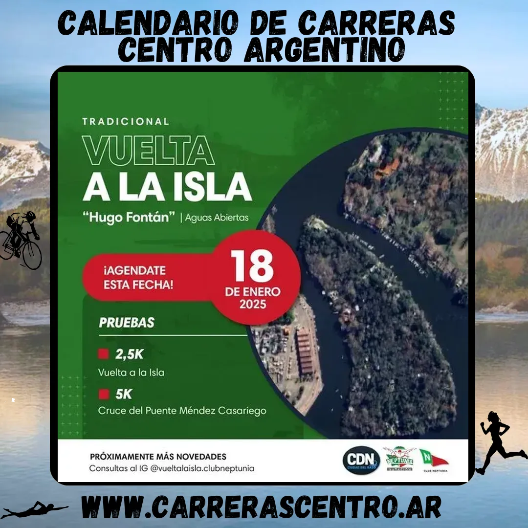 Flyer de Vuelta a la Isla «Hugo Fontán» 2025