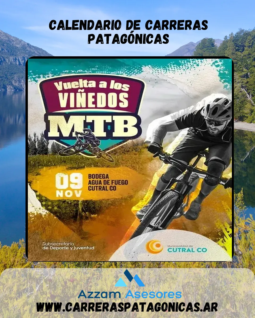 Flyer de Vuelta a los viñedos MTB 2025
