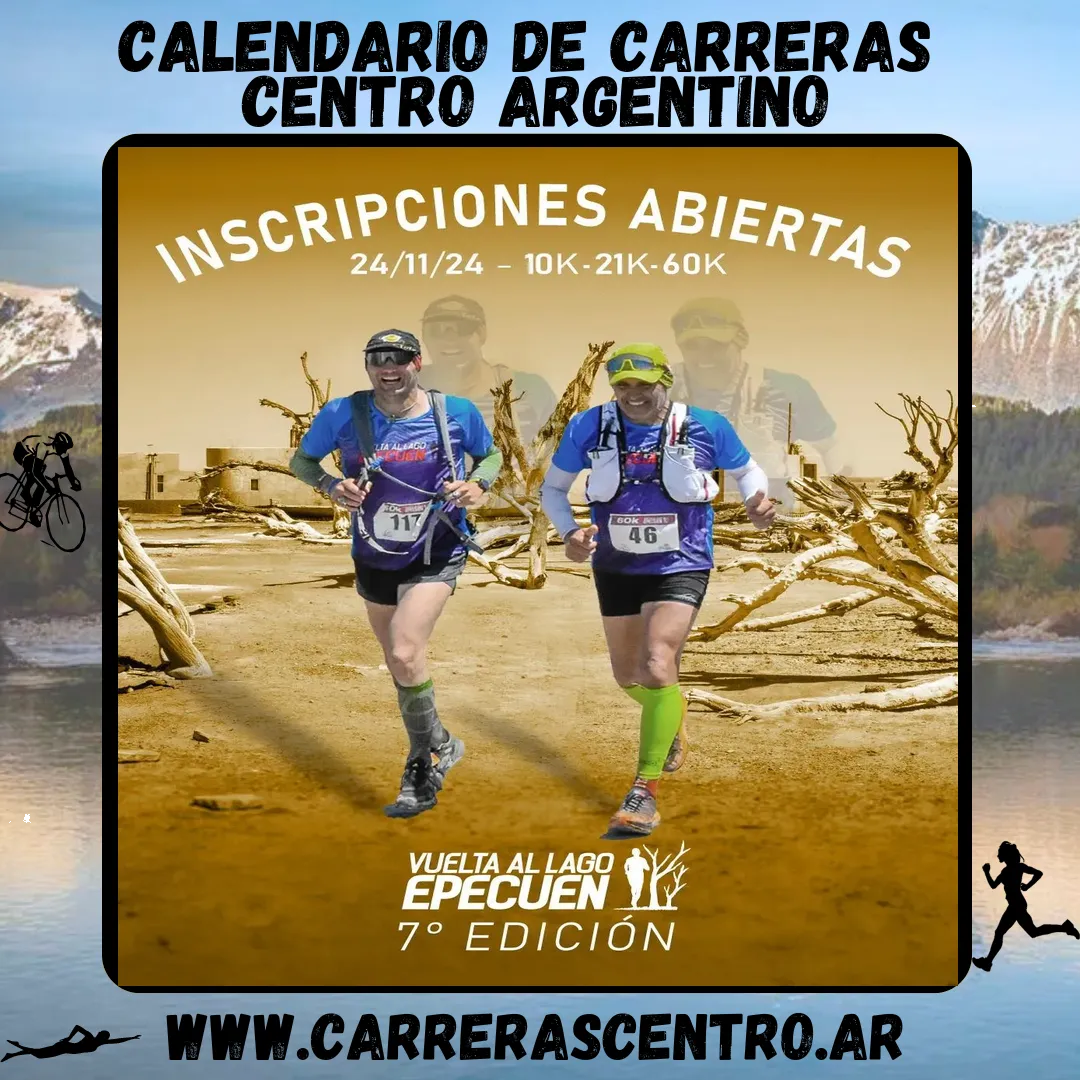 Flyer de Vuelta al Lago Epecuén 2024