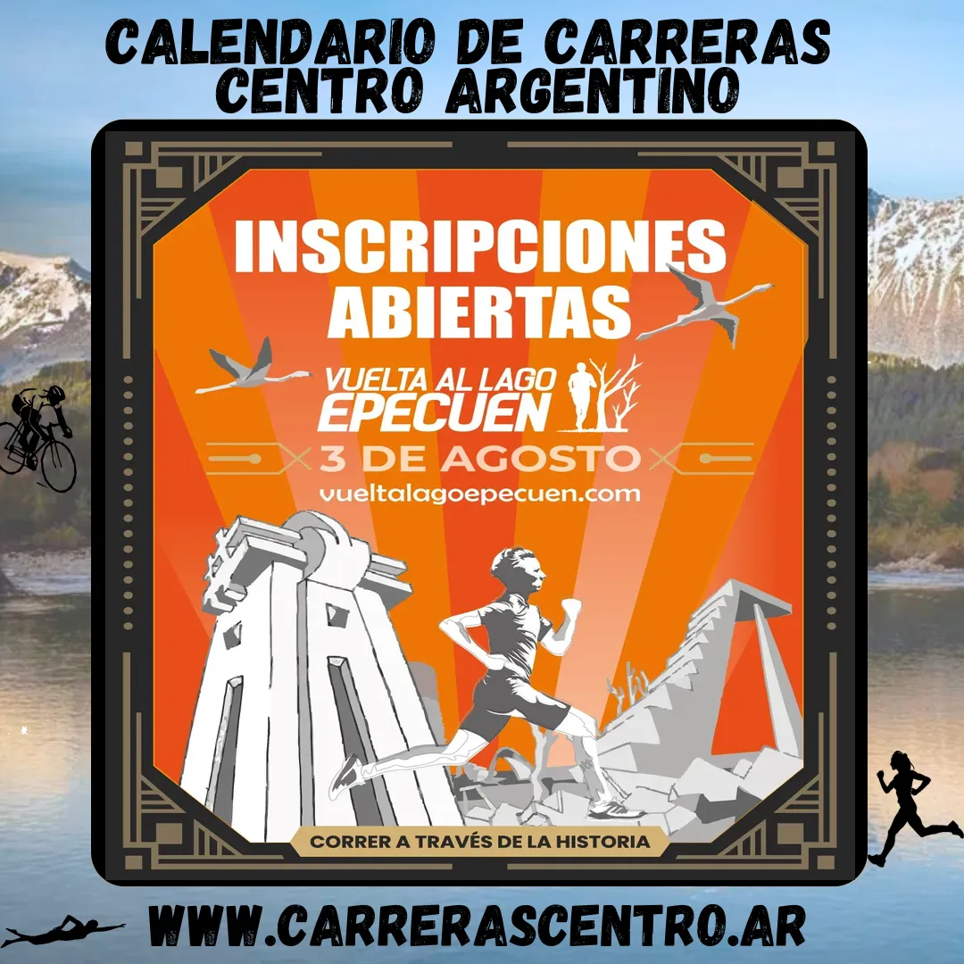 Flyer de Vuelta al Lago Epecuén 2025