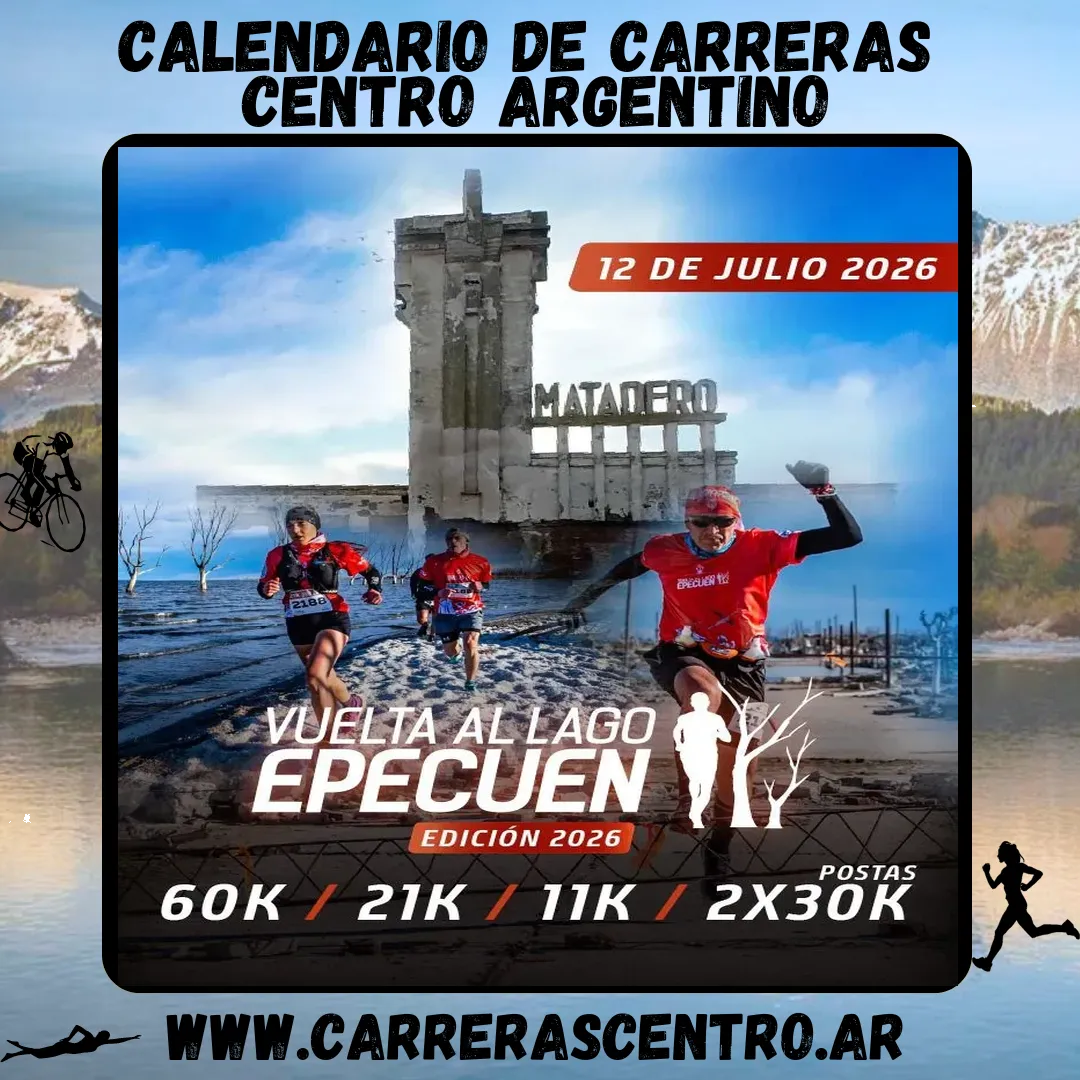 Flyer de Vuelta al Lago Epecuén 2026