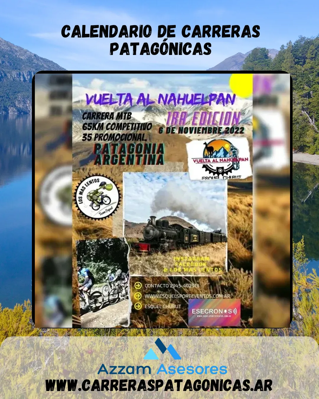 Flyer de VUELTA AL NAHUELPAN 2022
