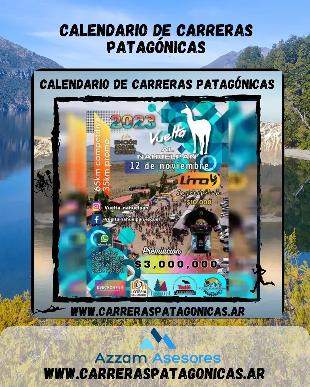 Flyer de VUELTA AL NAHUELPAN 2023