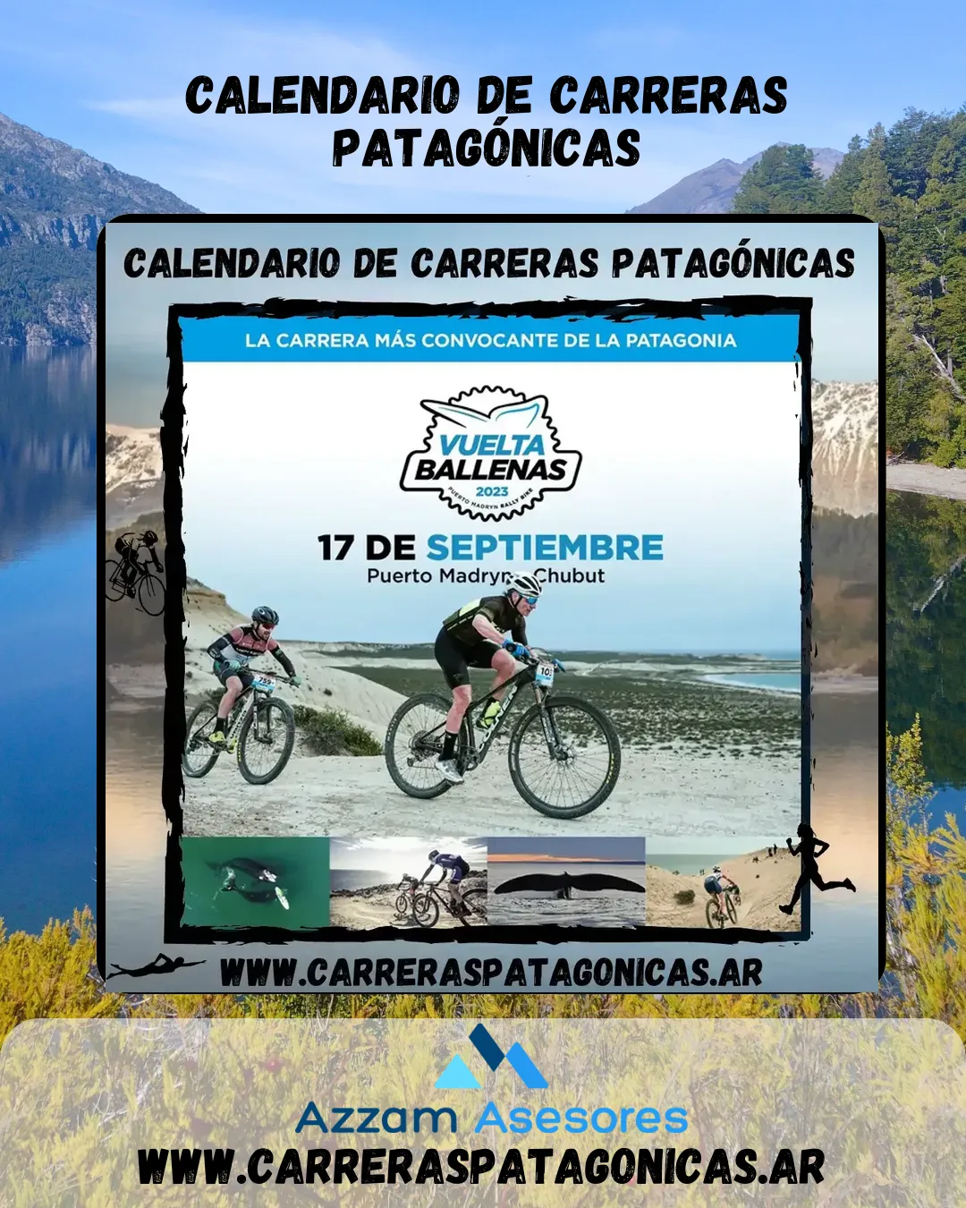 Flyer de Vuelta Ballenas 2023