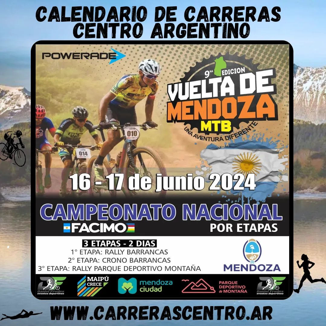 Flyer de Vuelta de Mendoza 2024