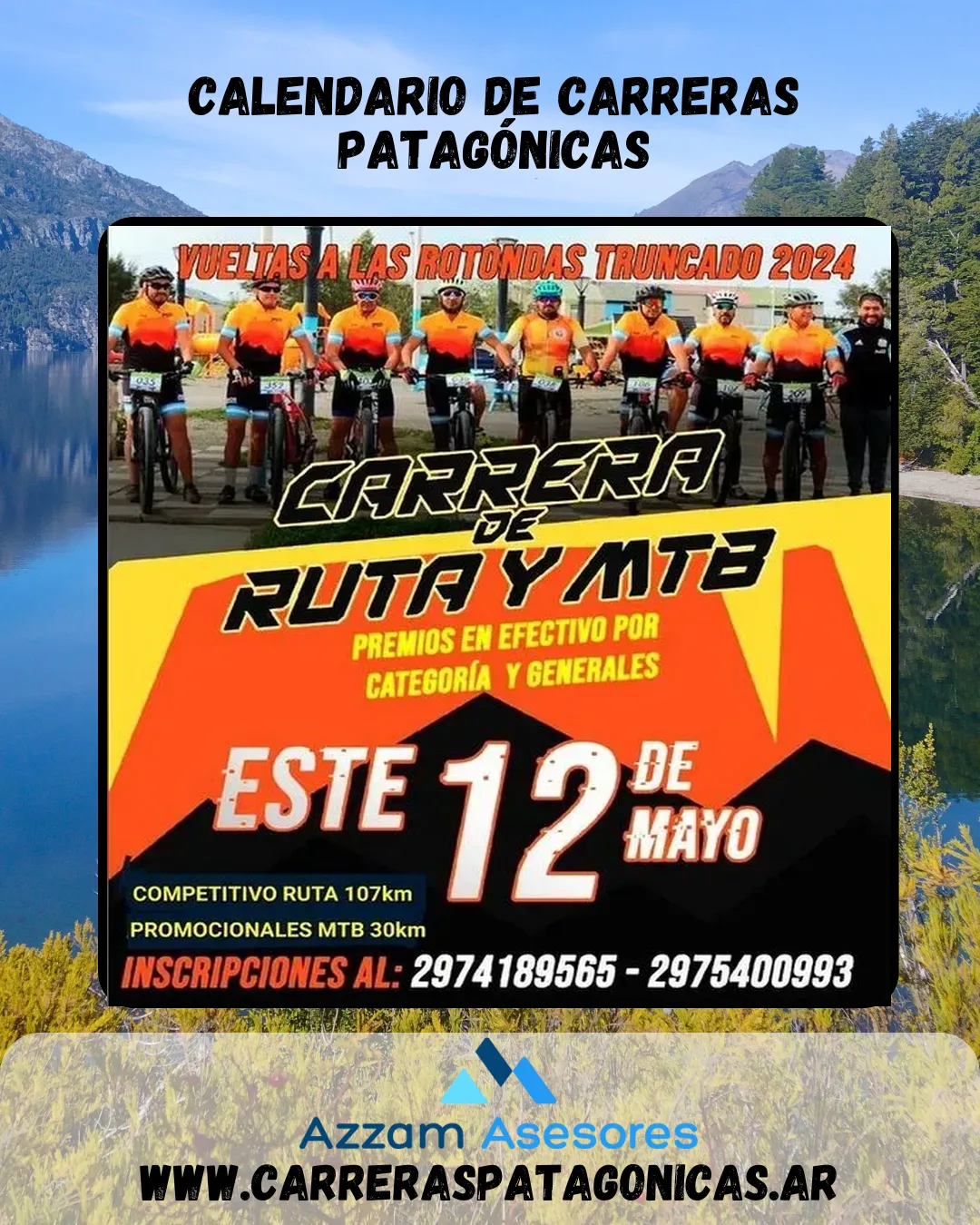 Flyer de Vueltas de las Rotondas 2024