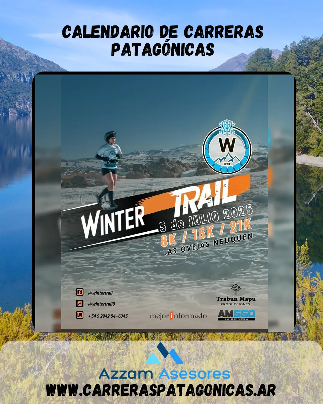 Flyer de Winter Trail 2025