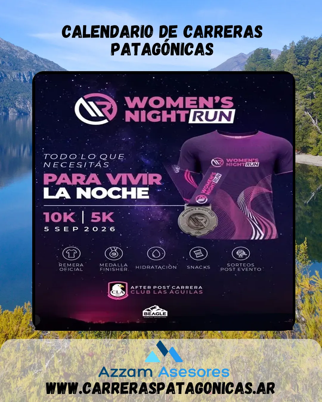 Flyer de Women’s Night Run 2026