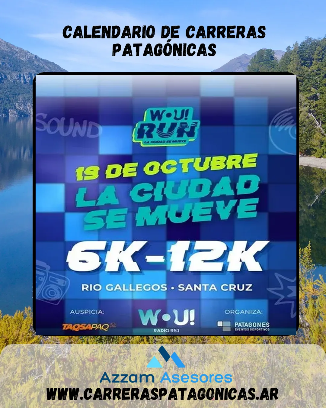 Flyer de Wou Run – La Ciudad se Mueve 2025