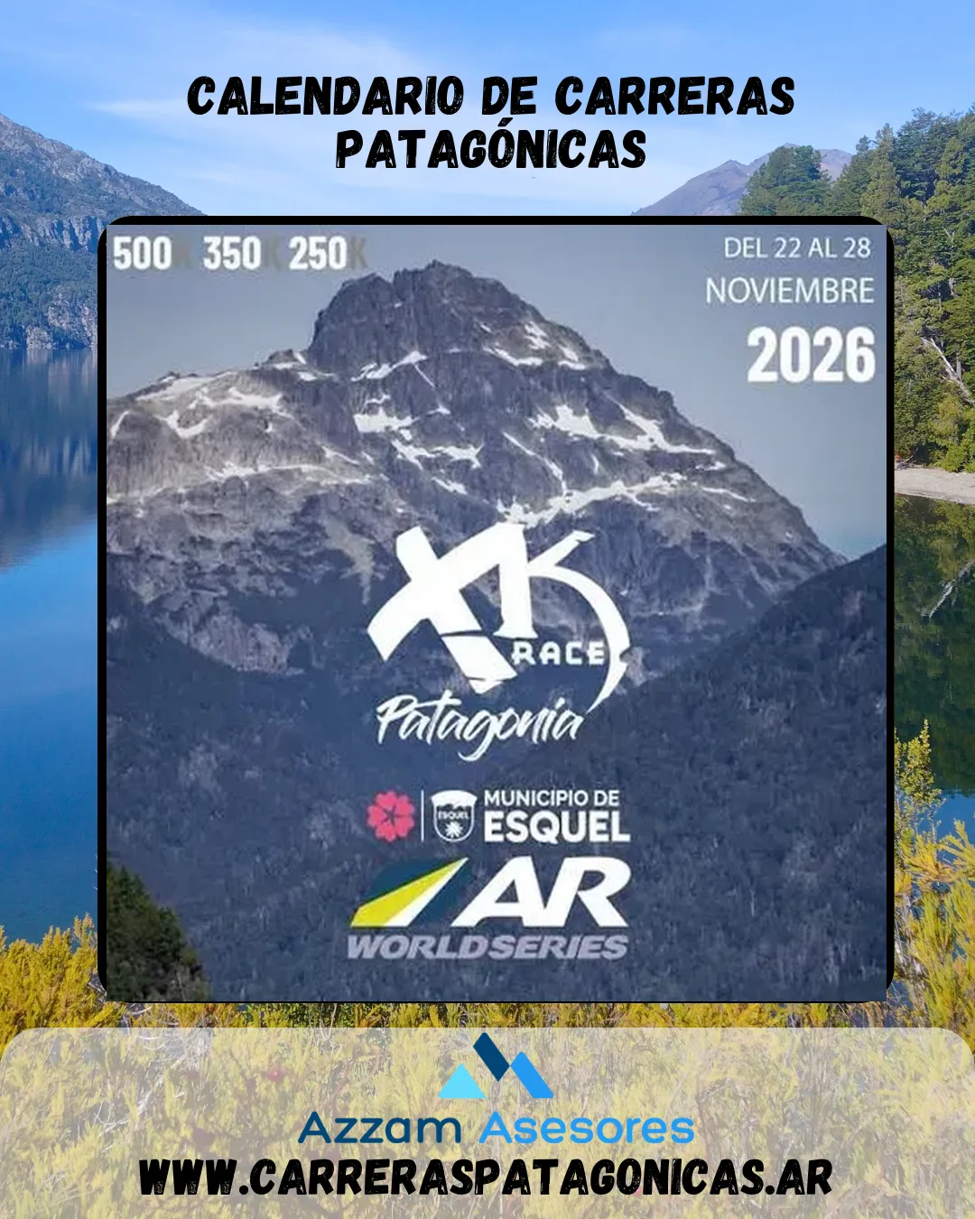 Flyer de XK Race Patagonia Esquel 2026