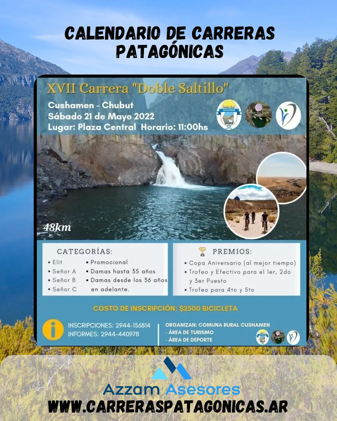 Flyer de XVII CARRERA «DOBLE SALTILLO» 2022