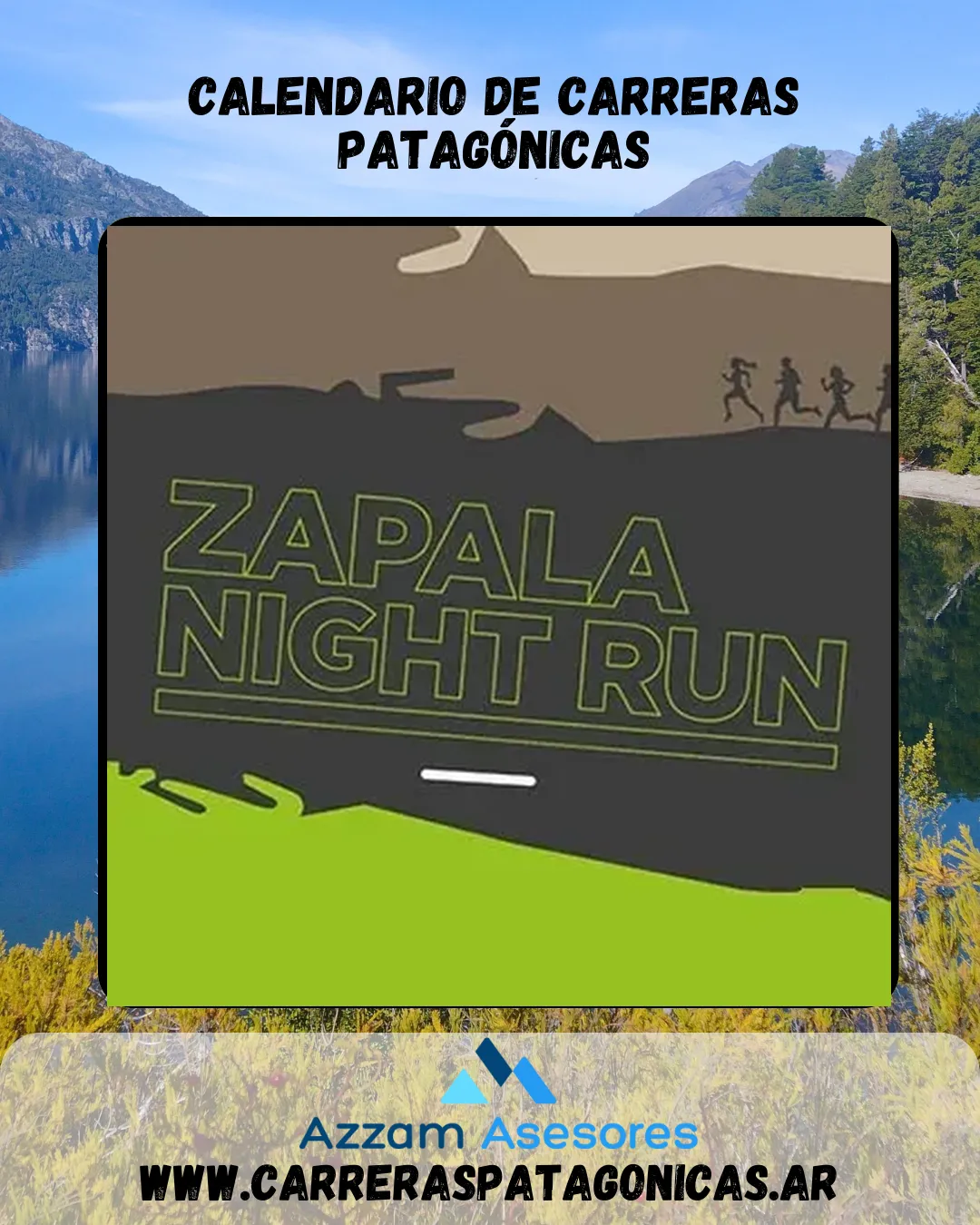 Flyer de Zapala Night Run 2025
