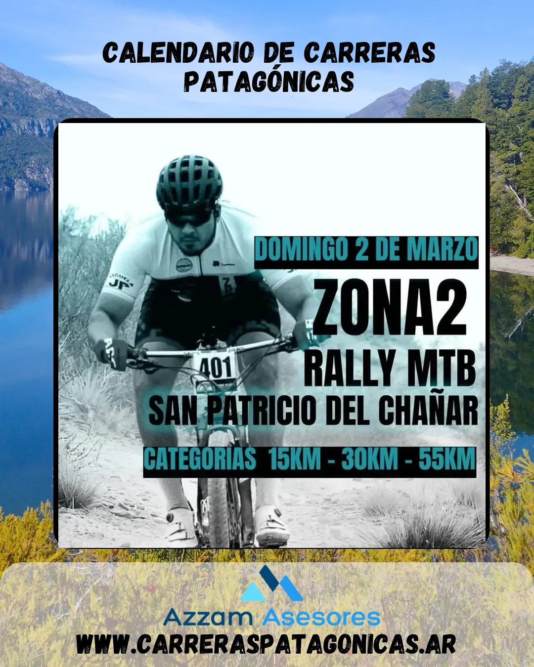 Flyer de Zona 2 Rally MTB 2025