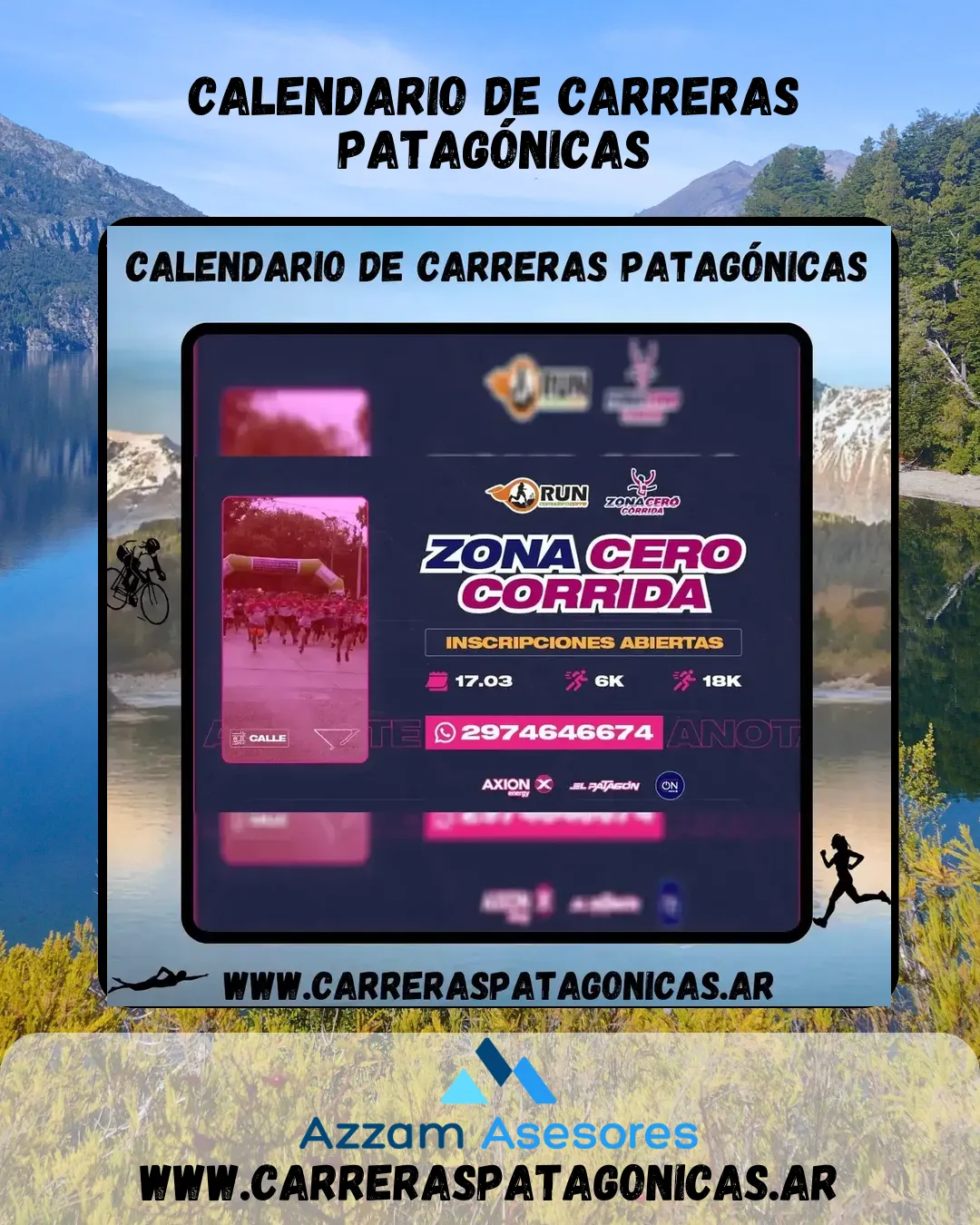 Flyer de Zona Cero Corrida 2024